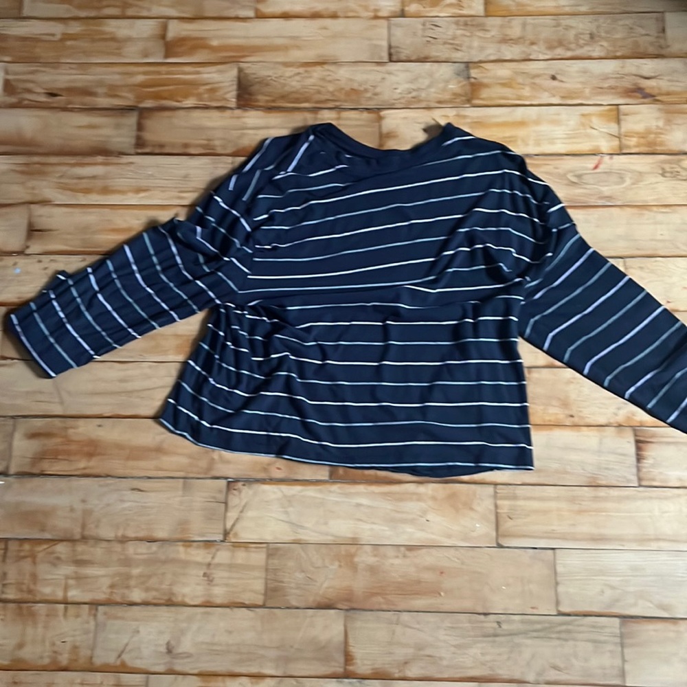 Blue Striped Long Sleeve Shirt